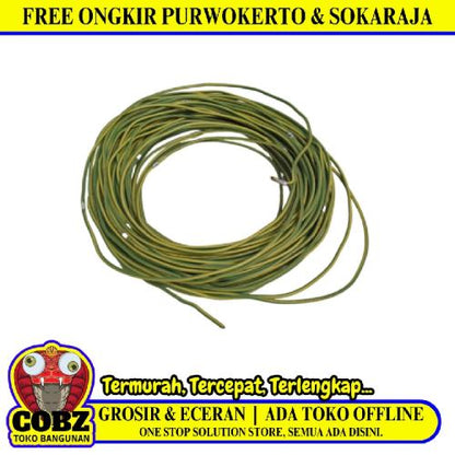 1 INTI x 1.5 MM / TM NYA Tunggal Kabel Tembaga SNI Kuning Meter