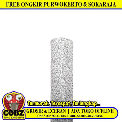 120 CM / TM Karpet Perlak Lantai Meja Vinyl PVC Grey Meter