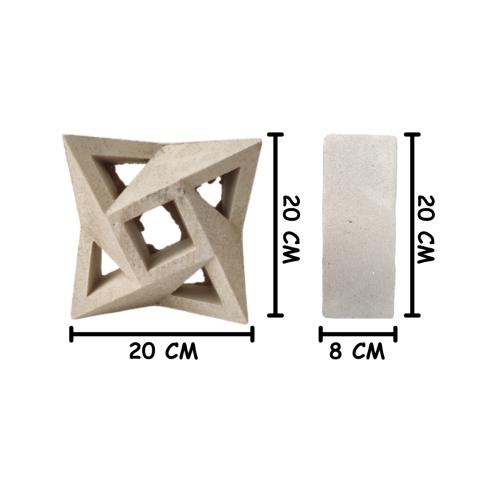 20 CM x 20 CM / BN MTF 09 Rooster Pasir Putih Putih 1 Sisi Biji