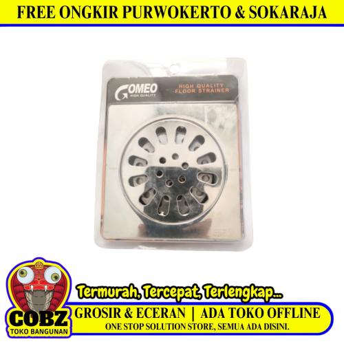 4 IN / GOMEO Saringan Got Leher Panjang Floor Drain Stainless Pcs