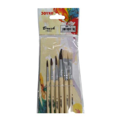 2 MM - 12 MM / JOYKO BR1  Kuas Lukis Tembok Kayu Besi Air Acyrlic Paint Brush Set