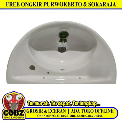 30 CM x 53 CM x 17 CM / DUTY Wastafel Cuci Tangan Kecil Putih Keramik
