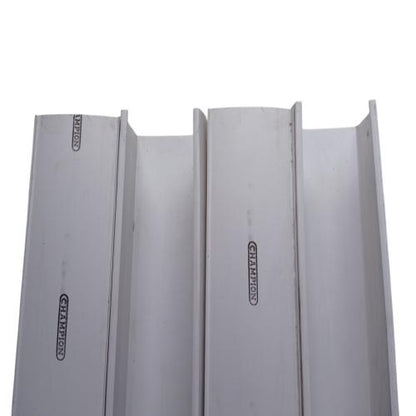 12 CM X 11 CM X 4 M / CHAMPION Talang Kotak Pipa Air Hujan Putih Batang