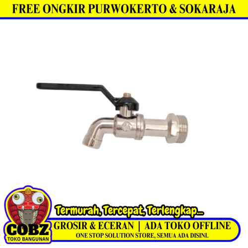 3/4 IN / HSG Kran Air Tembok Taman Bola Ball Valve Stainless