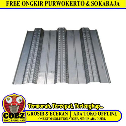 0.75 MM x 100 CM x 7.5 M/ TM Bondeck Floordeck Cor Galvanis Lembar