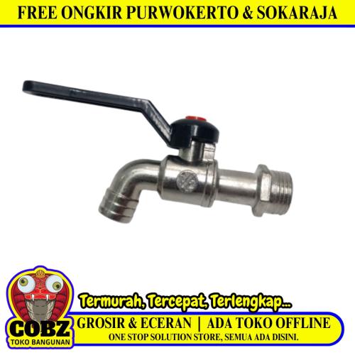 1/2 IN / HONGSHU Kran Air Tembok Taman Bola Ball Valve Stainless