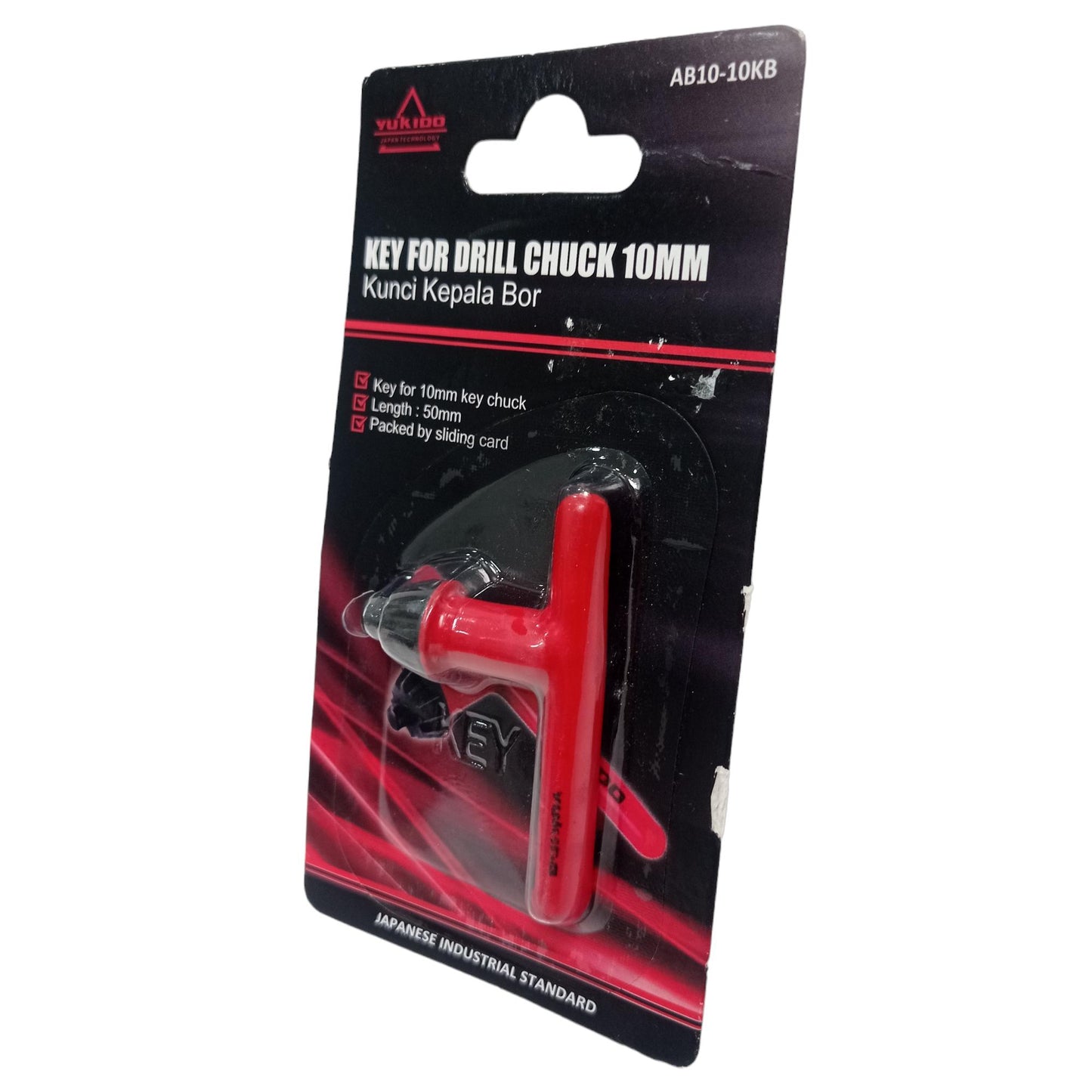 10 MM / YUKIDO Kunci Kepala Mesin Bor Hanging Drill Chuck Key Merah