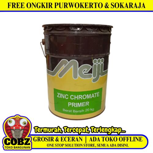 20 KG / MEIJI Cat Dasar Meni Besi Anti Karat Zinc Chromate Primer Kaleng