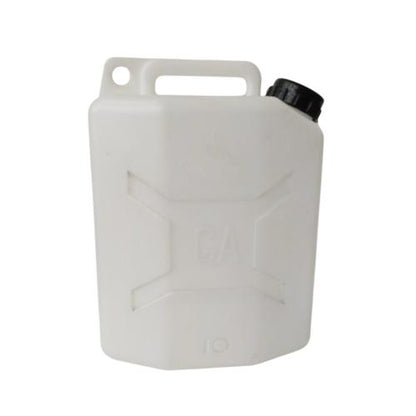 10 L / GA Jerigen Jeligen Drigen Botol Plastik PVC Putih