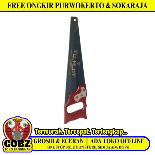14 IN / DMD SUPER Gergaji Kayu Pohon Tangan Hand Saw Gagang Kayu