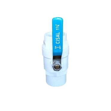 1 1/4 IN / CISAL Stop Kran Polos Ball Valve Engkol Plastik PVC