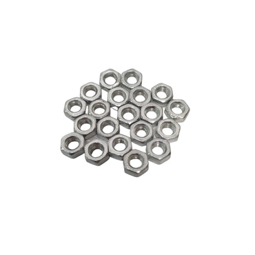 M 4 / TM Mur Nut Hexagon Galvanis Putih Biji