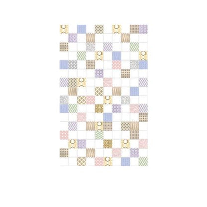 25 CM x 40 CM / UNO ONYX Keramik Dinding Kamar Mandi Glossy White Dus