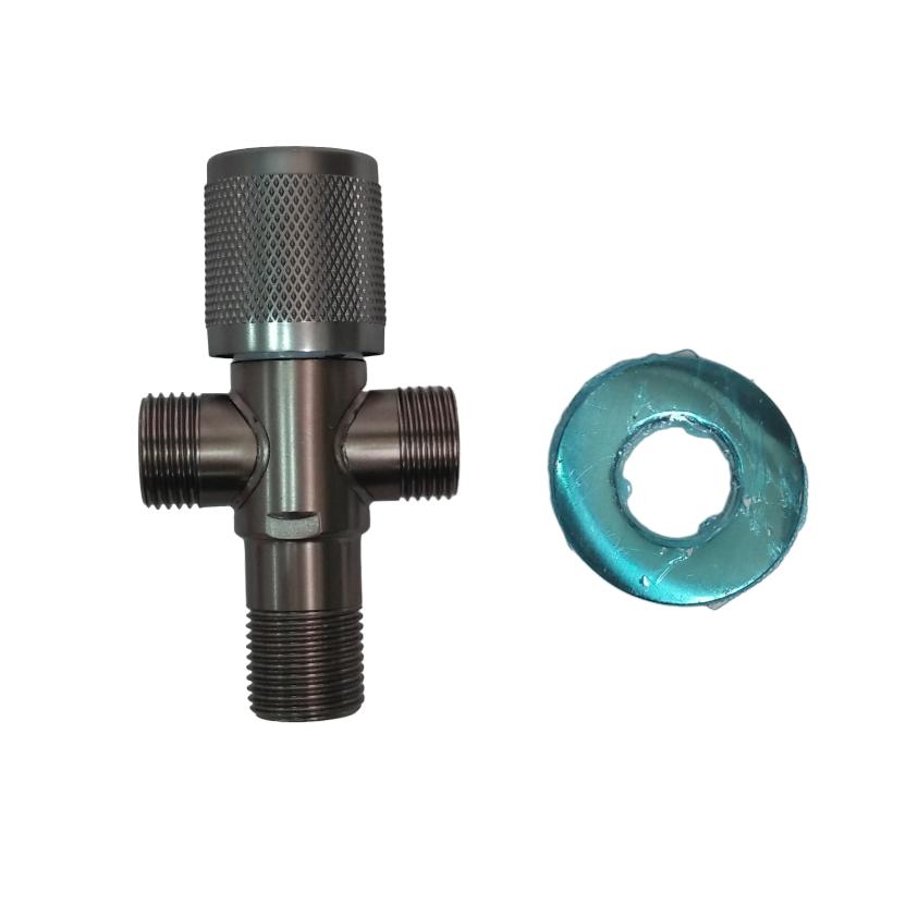 1/2 IN/CARLOFIONTINI Stop Kran Air Cabang Tee Shower Kloset Stainless