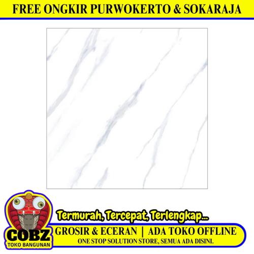 60 CM x 60 CM / REXTON JIMMY WHITE Granit Lantai Rumah Glossy Dus