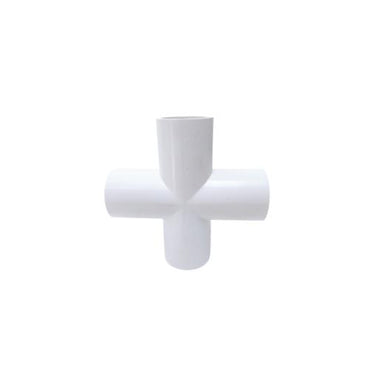 1 IN / AQUALON Tee 4 Way Straight Fitting Pipa Hidroponik PVC Pcs