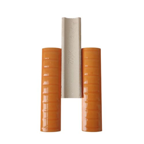 10 CM / TM Kuku Macan Bon Bon Lis Keramik Garis Orange Lembar