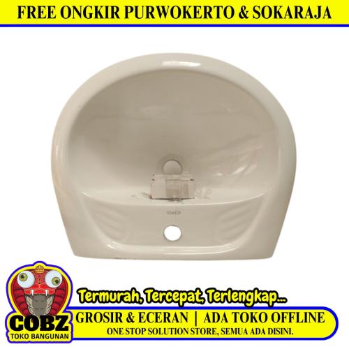 50 CM X16 CM X42 CM / ICEPOL Wastafell Tempat Cuci Tangan Putih Keramik