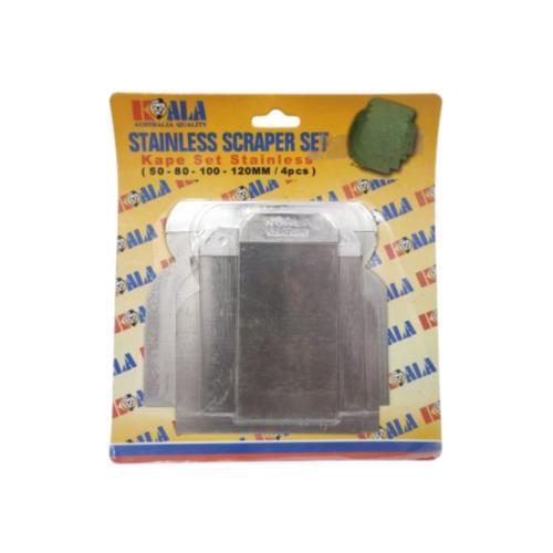 2 - 5 IN / KOALA Sekrap Daun Kape Scrapper Cat Acian Stainless Set