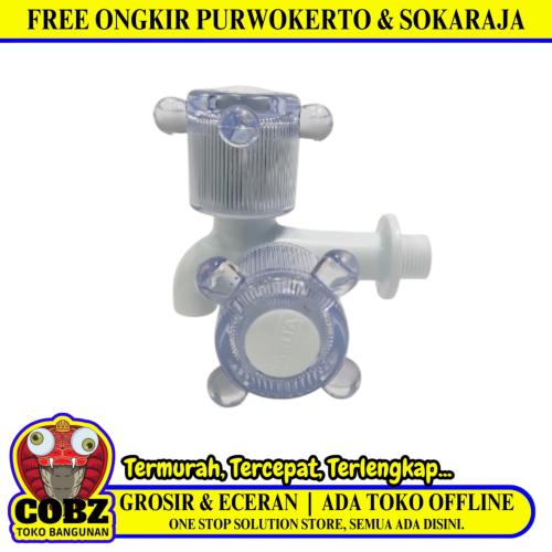 1/2 IN / NARITA Kran Air Cabang Double Shower Mesin Cuci PVC