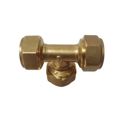 T 20 / TM Tee Sambungan Fitting Selang Pex Air Panas Kuningan