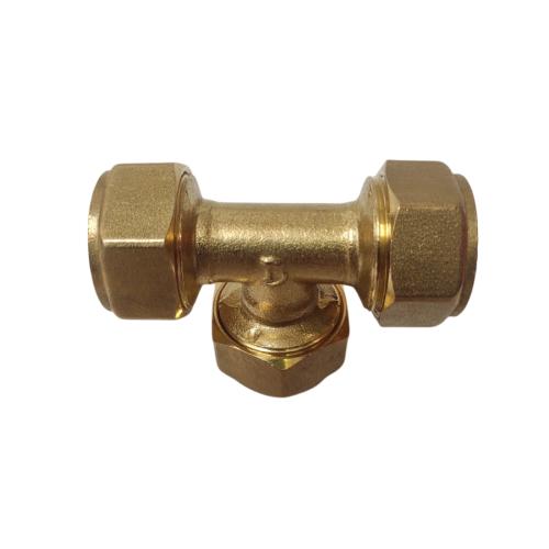 T 20 / TM Tee Sambungan Fitting Selang Pex Air Panas Kuningan