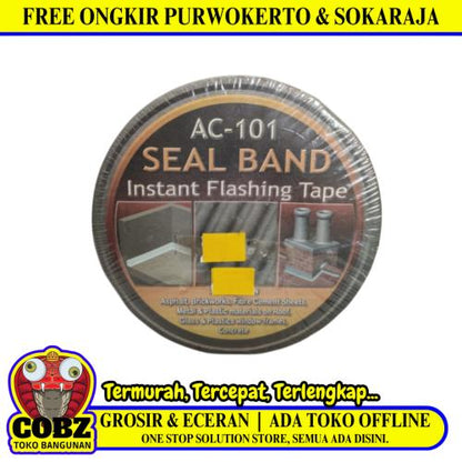 100 MM x 10 M / SEAL BAND AC-101 Tambal Seng Aluminium Flinkote Anti Bocor Roll
