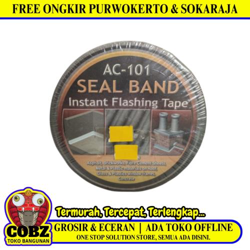 100 MM x 10 M / SEAL BAND AC-101 Tambal Seng Aluminium Flinkote Anti Bocor Roll