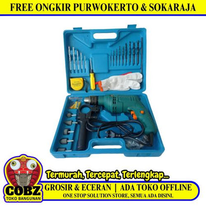 MODERN M-2130B Mesin Bor Tangan Impact 2 Way Kabel Set