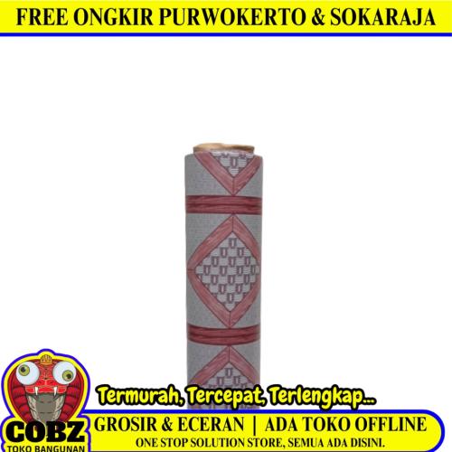 120 CM x 15 M / NANYA CAR 001 005 Karpet Perlak Lantai Meja Vinyl PVC Red Roll