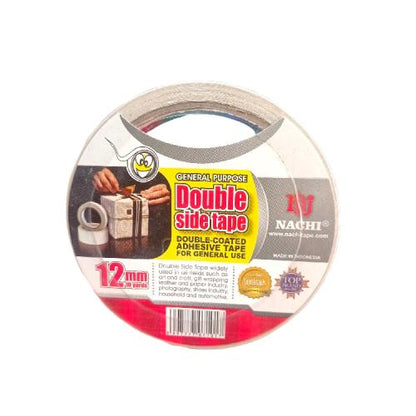 12 MM / NACHI Isolasi Selotip Lakban Bolak Balik Double Side Tape
