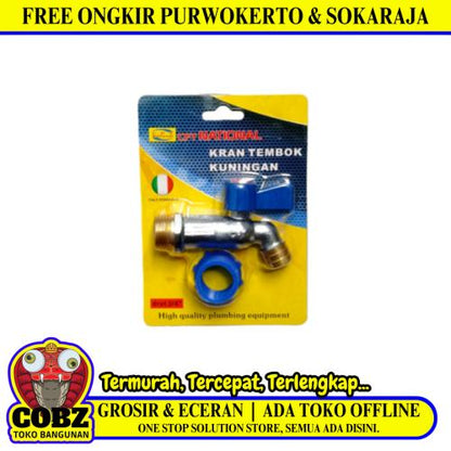 1/2 IN / CPT NATIONAL Kran Air Tembok Taman Bola Ball Valve Stainless