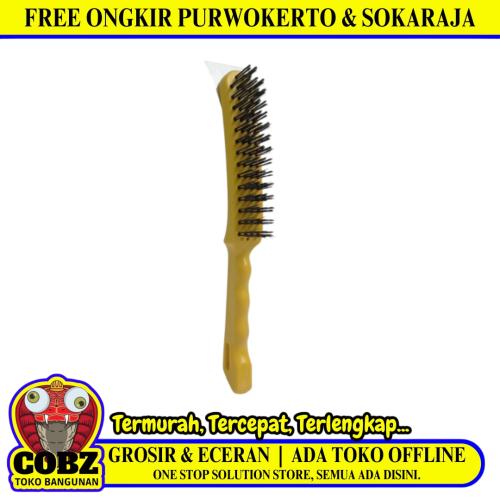 15 BARIS / BESTGUARD Sikat Kawat Kuningan Pembersih Karat Gagang PVC