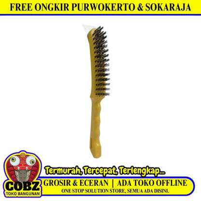 15 BARIS / BESTGUARD Sikat Kawat Kuningan Pembersih Karat Gagang PVC