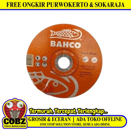 4 IN / BAHCO Metal Grinding Mata Gerinda Potong Cutting Besi Baja