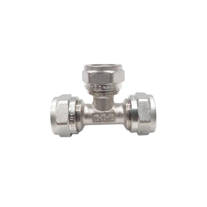 T 16 / FIDEM Tee Sambungan Fitting Selang Pex Air Panas  Stainless