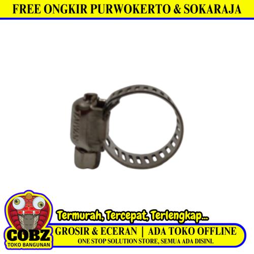 5/8 IN / TM Klem Selang Air Gas LPG Regulator Hose Clamp Stainless