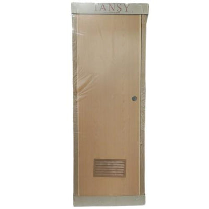 9.4 CM x 70 CM x 194 CM / TM Pintu Kamar Mandi PVC Kayu Coklat Set