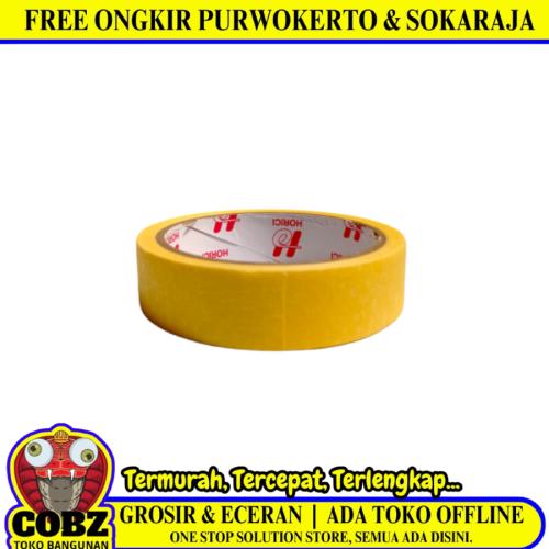 24 MM / HORICI Kuning Isolasi Selotip Lakban Kertas Masking Tape