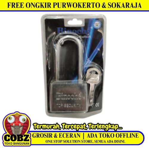 50 MM / BINOCHE Gembok Pintu Pagar Padlock Anti Maling Leher Panjang