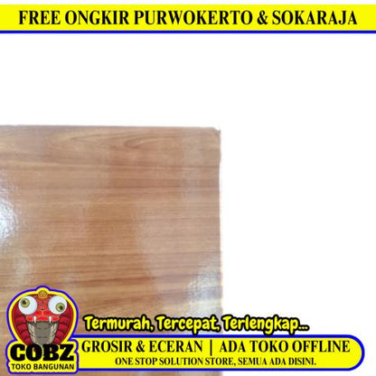 3 MM x 90 CM x 210 CM / TM Triplek Melamin Polyprint Pintu 1 Sisi Glossy Muda Lembar