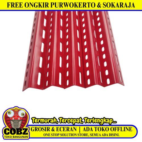 4 CM x 4 CM / TM Siku L Lubang Besi Merah Solid Tebal Batang