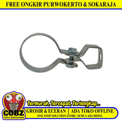 1 1/4 IN / TM Klem Pipa Gantung Hanger Clamp Galvanis Tebal