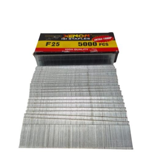 F 25 / XENON Refill Paku Tembak Air Nailer Stapler Gun 25 MM Lurus Dus