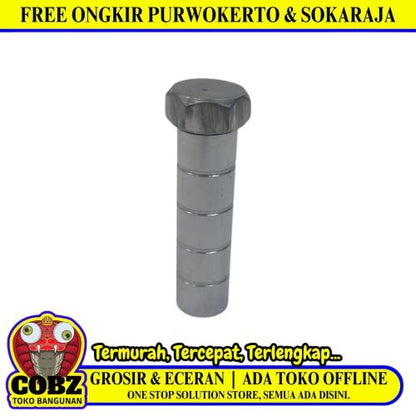 3/4 IN / COBZ 02 Tutup Sumpel Slontong Pembuangan Bak Stainlees Chrome