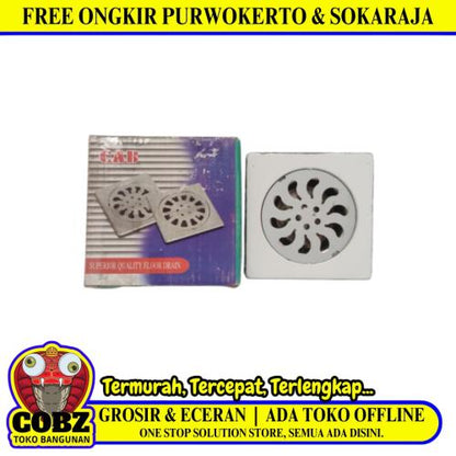 4 IN / CAB Saringan Got Leher Pendek Floor Drain Stainless Pcs