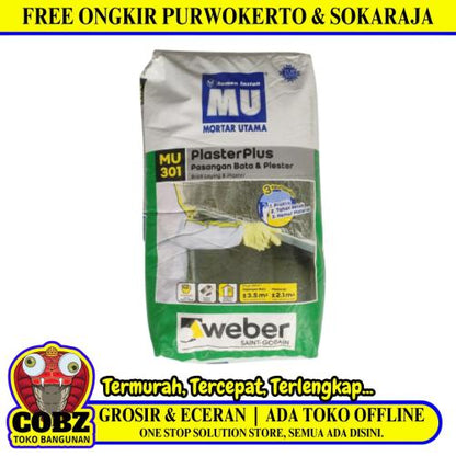 40 KG / MU 301 Semen Instant Pasangan Bata & Plester Sak