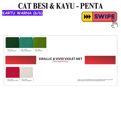 1 KG / PENTA METALLIC Cat Duco Kayu Besi Semprot Kaleng