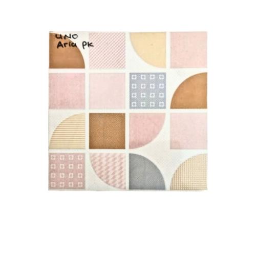 25 CM x 25 CM / UNO ARIA Keramik Lantai Kamar Mandi Matte Pink Dus