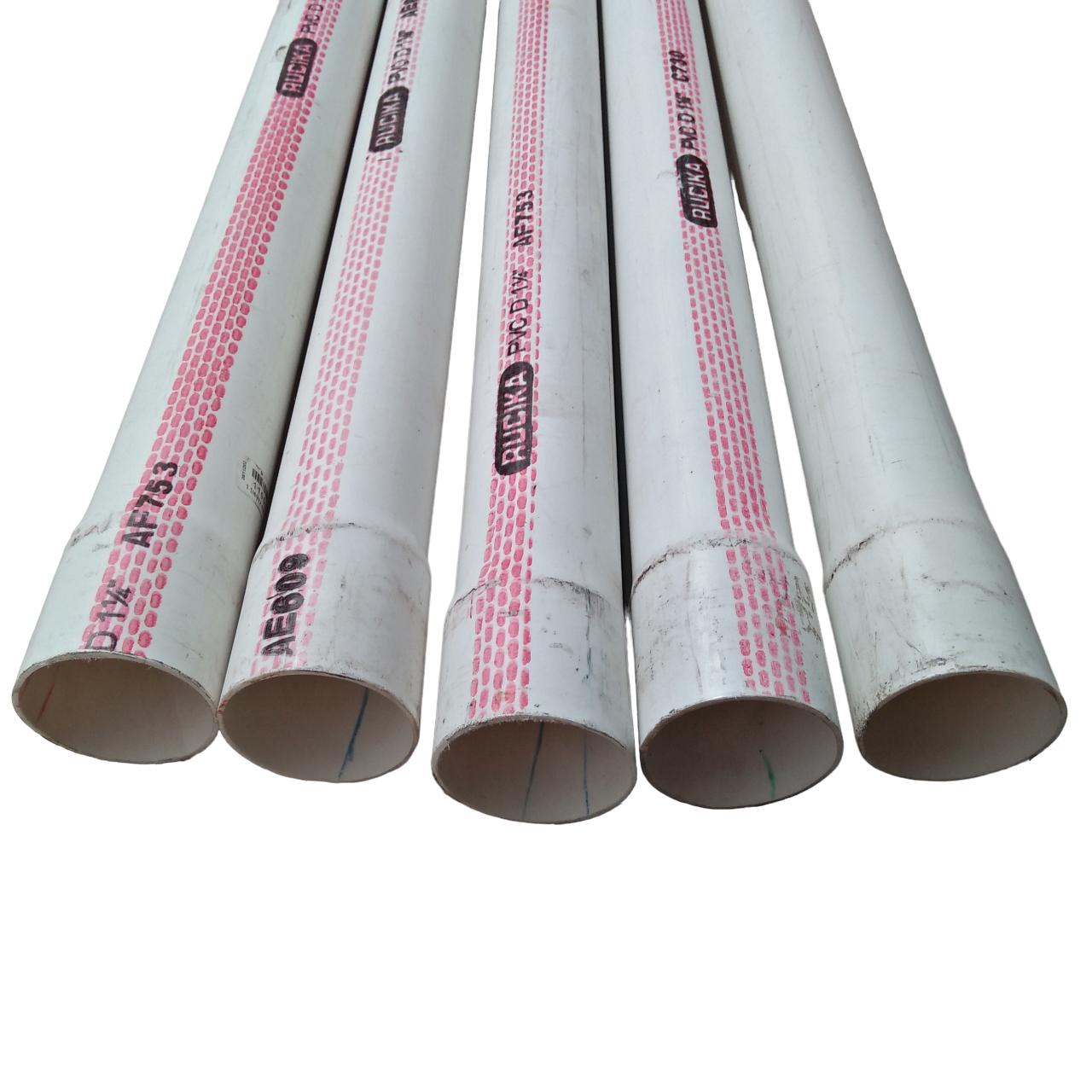 1 1/4 IN / RUCIKA D Lis Merah Pipa Pralon Paralon PVC Putih Meter